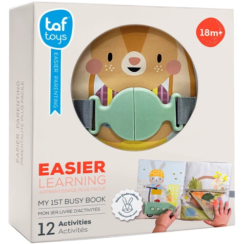 Развивающая мягкая книга Taf Toys Бизибук зайчонок (13355)