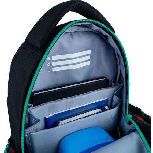 Рюкзак полукаркасный Kite Education 724 Crazy Mode (K24-724S-4): Спинка Ортопедическая (анатомическая)