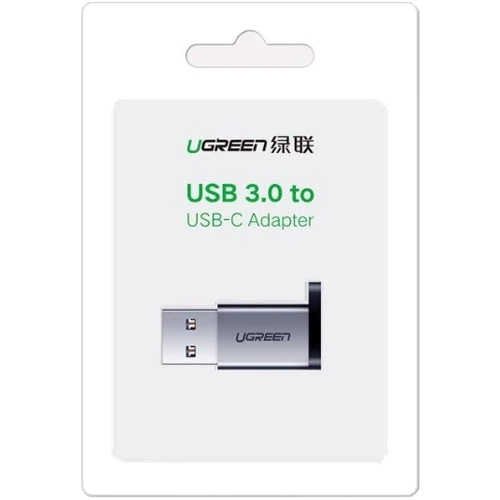 Адаптер Ugreen Adapter US276 USB 3.0 to USB-C 3.1 Female Gray (50533) фото 4
