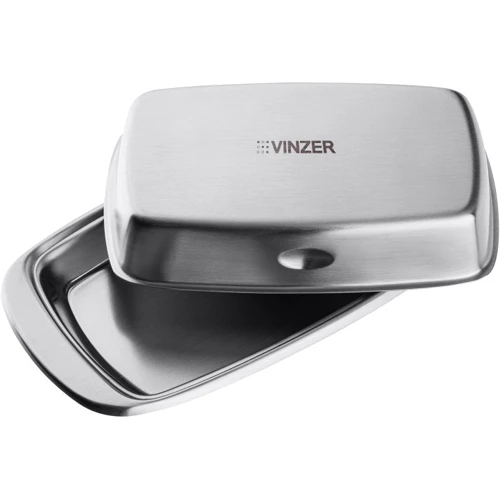Масленка Vinzer 20х15х4 см (50242): Материал нержавеющая сталь