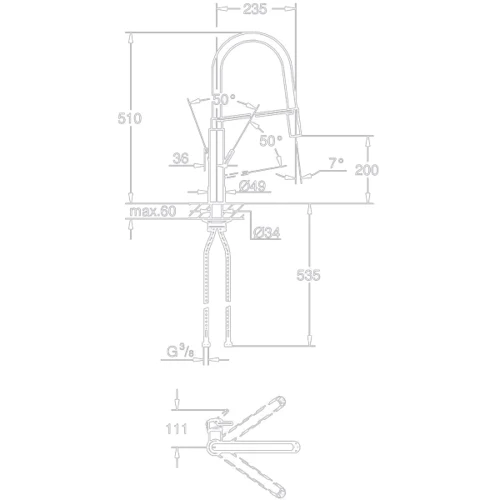 Змішувач для кухні Grohe Viamo 30433000