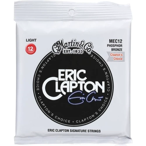 Струна для гитар Струны MARTIN 41Y19MEC12 Clapton's Choice Phosphor Bronze Light (12-54)