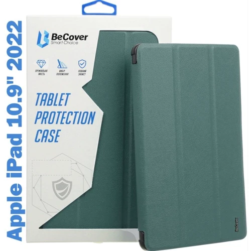 Аксессуар для iPad BeCover Removable Case with Pencil mount Dark Green for iPad 10.9 (2022 / 2024) / iPad 11 2025 (708763)