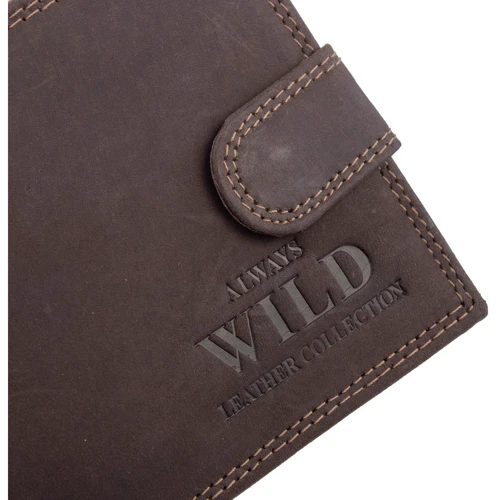 Чоловіче портмоне Always Wild коричневе (DNKN992L-MHU-brown-1): Матеріал Натуральная кожа