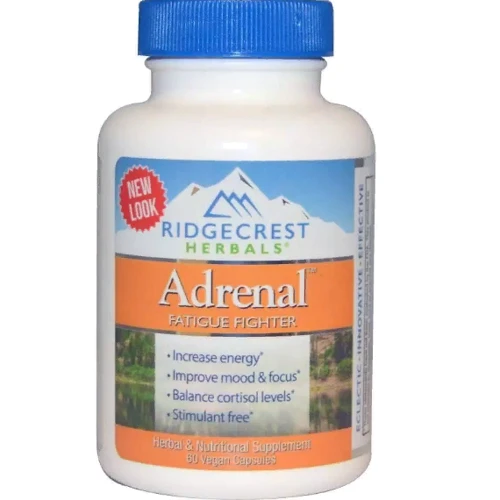 RidgeCrest Herbals Adrenal Fatigue Fighter, 60 Vegan Capsules (RCH310)