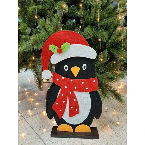 Новогодняя фигура из фетра House of Seasons Пингвин 46.5х27.5х6 см (8720362025184_1)