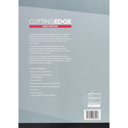 Cutting Edge Advanced Students' Book with DVD and MyEnglishLab Pack, 3rd Edition: Обложка Мягкая
