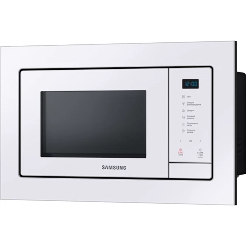Вбудовувана мікрохвильова піч Samsung MS23A7118AW: Потужність мікрохвиль 800 Вт