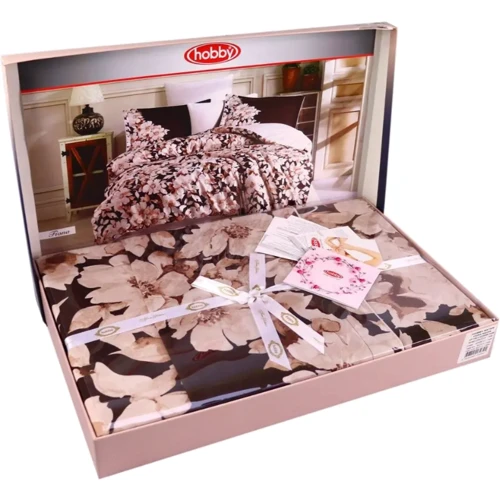 Комплект постільної білизни HOBBY Exclusive Sateen FIONA поплін євро (179691): Матеріал поплин