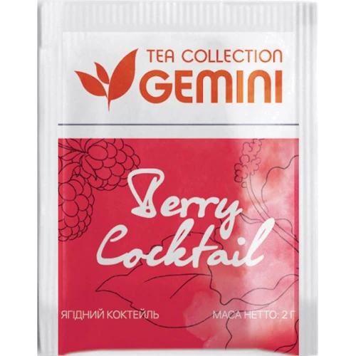 Чай Gemini фруктовый Tea Collection Berry Cocktail 50х2 г (4820156430775) фото 1