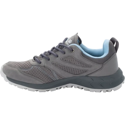 Кроссовки Jack Wolfskin Woodland Texapore Low W 4039241-6338 38 серые текстиль демисезон: Материал верха Текстиль
