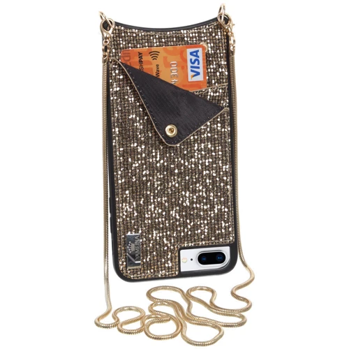 Чохол для iPhone BeCover Glitter Wallet Gold for iPhone 8 Plus/iPhone 7 Plus/6s Plus (703610)