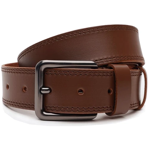 Мужской ремень Borsa Leather коричневый (V1125FX51-brown)