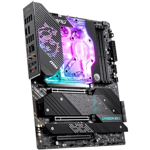 MSI MPG Z690 Carbon EK X: Разъемы на плате USB 3.2 Gen 1, USB 2.0, USB 3.2 Gen 2