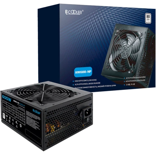 Блок питания PCCooler HW600-NP: КПД, % 80