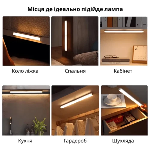Нічник Inspire night GZ-5-20 см з датчиком руху та акумулятором 600mAH 2W фото 7