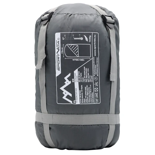 Спальный мешок SportVida R Black/Grey (SV-CC0072): Тип одеяло с капюшоном