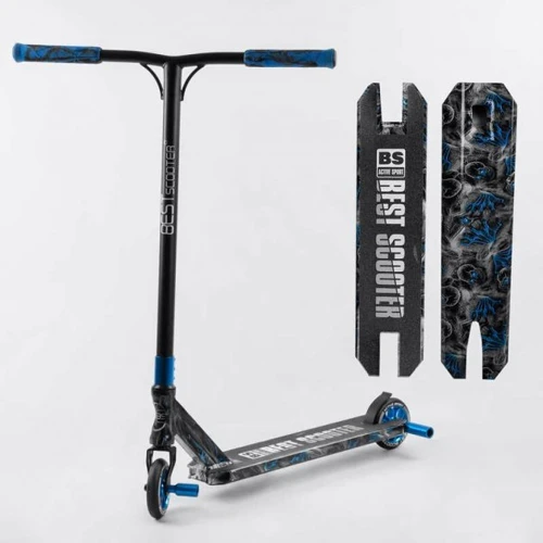 Самокат трюковий Best Scooter чорно-синій (BS-77566)