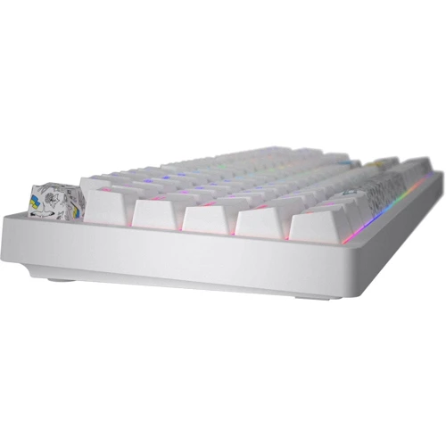 Клавіатура Hator Rockfall 2 Mecha TKL Authentic Edition Aurum Milky Way Silent USB White (HTK-531): Кількість клавіш 87