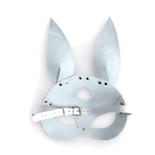 Кожаная маска Зайки Art of Sex - Bunny mask, белый