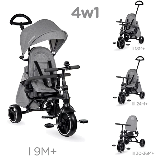 Трехколесный велосипед Kinderkraft Jazz Grey (KKRJAZZGRY0000) фото 6