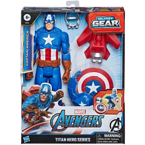 Набор игровой Hasbro Мстители Титан 30 см Капитан Америка с аксессуарами (E7374) фото 4