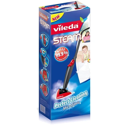 Пароочиститель Паровая швабра Vileda Steam Сleaner (146574): Назначение Для ковров, Очистка гладких поверхностей (плитки, ламината, паркета, линолеума и т.д.)