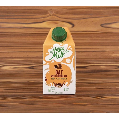 Напиток овсяный Vega Milk с какао Шоколадный 0.5 л т/п (4820016254930): Тип Растительное молоко