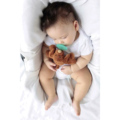 Пустушка MinikOiOi Sleep Buddy - Moi силіконова з м'якою іграшкою (101010008) фото 5