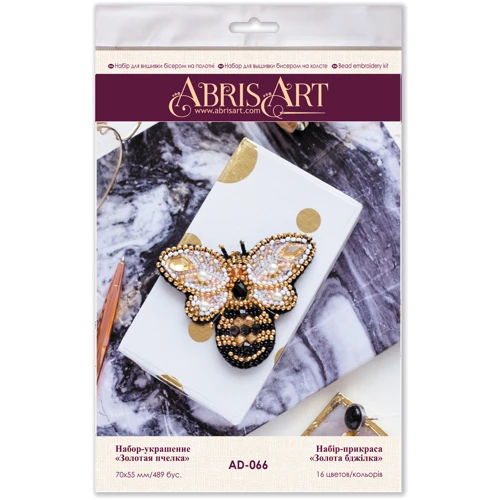 Abrisart AD-066 Набор для вышивки бисером украшения Золотая пчелка: Производитель Abrisart