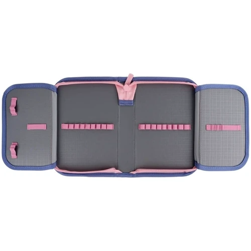 Пенал Kite 622H Purple Chequer с наполнением (K24-622H-3): Материал Полиэстер