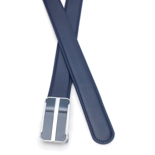 Чоловічий ремінь Borsa Leather синій (V1GKX19-navy): Стать Мужской
