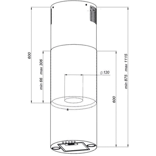 Вытяжка MPM Product MPM-31-OTW-02: Тип монтажа Потолочный
