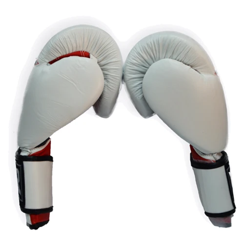 Перчатки боксерские THOR RING STAR 16oz /Кожа /бело-красно-черные фото 3