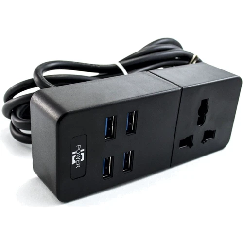 Сетевой фильтр Voltronic TВ-Т05, 1роз, 4*USB Black (ТВ-Т06-Black): Тип подключения фильтра Евровилка