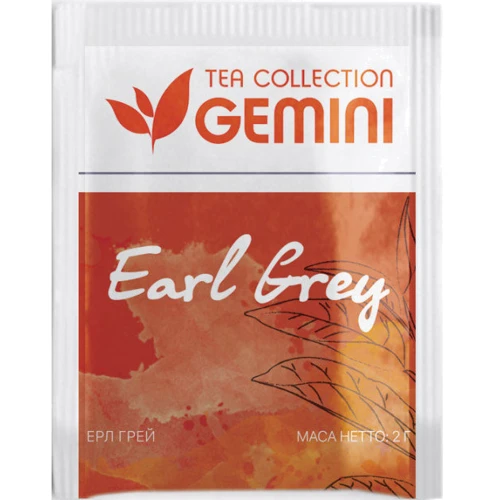Чай Gemini чорний Tea Collection Earl Grey 50х2 г (4820156430713) фото 1