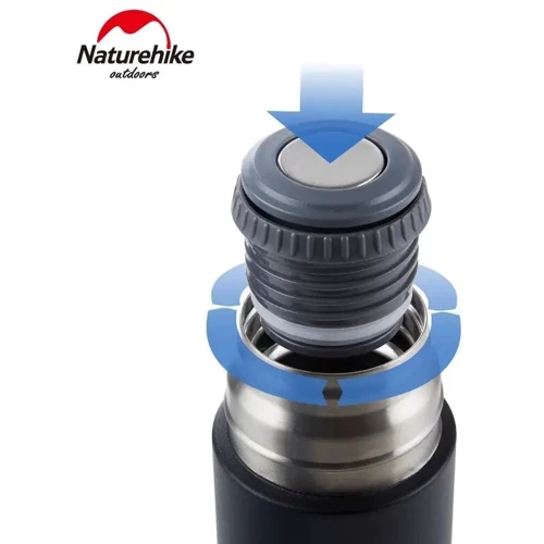 Термос Naturehike NH17S020-B 304 сталь черный 0.6 л (6927595724132): Производитель Naturehike