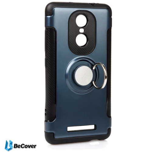 Чехол для телефонов BeCover Magnetic Ring Stand Deep Blue for Xiaomi Mi Note 3 (701917): Материал пластик и термополиуретан