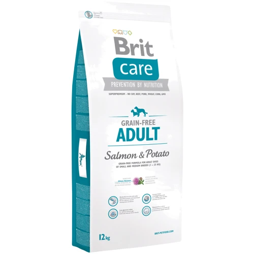 Сухой корм для собак весом до 25 кг Brit Care GF Adult Salmon & Potato 12 кг (8595602510139)