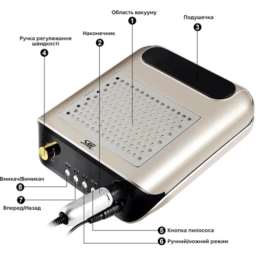 Фрезер для маникюра и педикюра SML Nail Sander M2 Gold фото 7