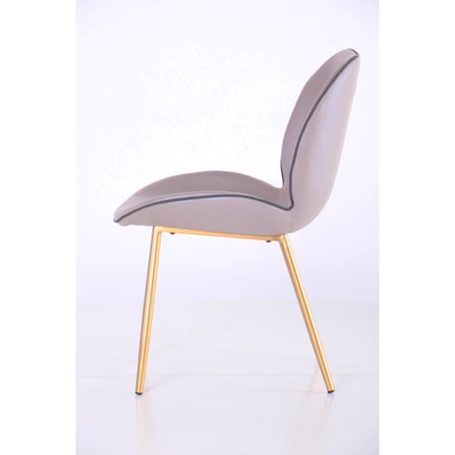 Стул обеденный AMF Doris gold/PU creamy white (547062) фото 4