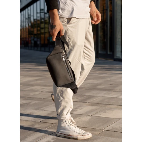 Мужская поясная сумка Sambag Tirso MSS черная (80113001m): Застежка Молния