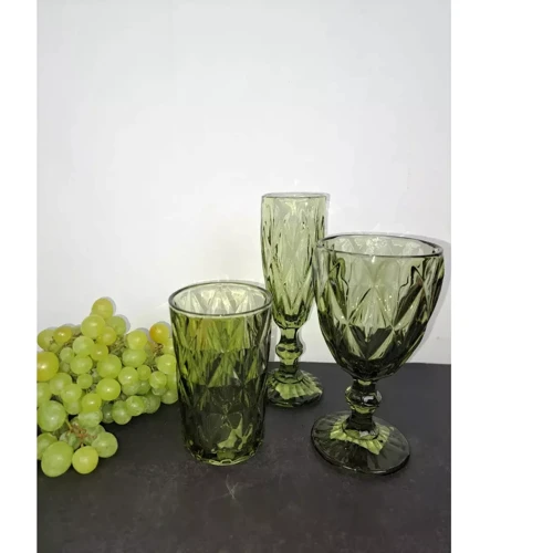 Бокал Versailles Кварц для вина зеленый 310 мл (VS-W310QG)