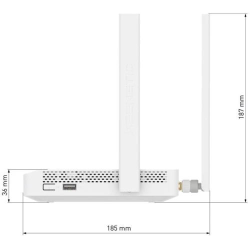 Маршрутизатор Wi-Fi Keenetic Skipper 4G (KN-2910): Количество LAN портов 4