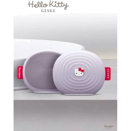 Звукова щітка для обличчя GESKE Sonic Facial Brush 4 в 1 Hello Kitty Purple (HK000011PU01) фото 5