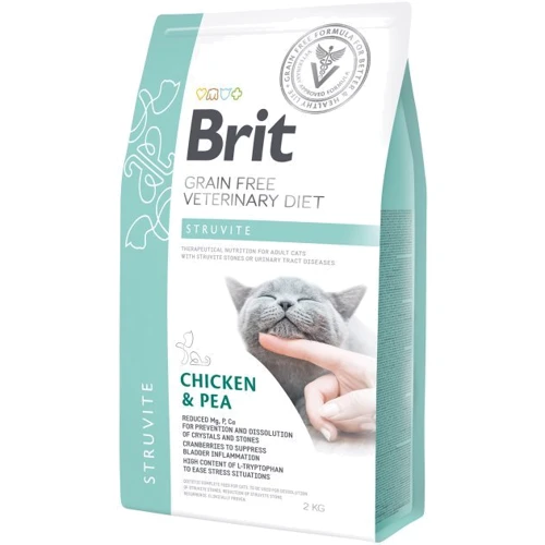 Сухий корм Brit GF Veterinary Diets Cat Struvite для котів 2 кг (8595602528271)