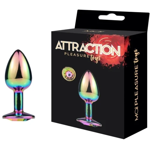 Металлическая анальная пробка MAI Attraction Toys №73 Rainbow