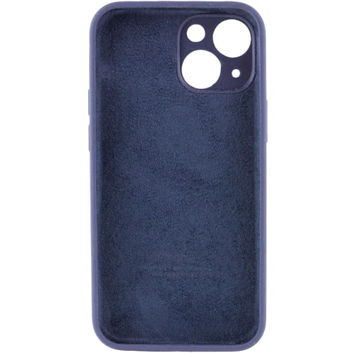 Чехол для iPhone Mobile Case Silicone Case Full Camera Protective Midnight Blue for iPhone 15 Plus: Цвет синий