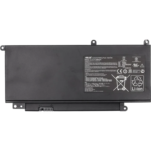 Батарея для ноутбука PowerPlant ASUS N750 Series (C32-N750) 11.1V 69Wh (NB431045)