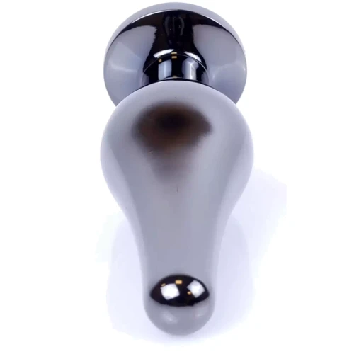 Анальная пробка с кристаллом BOSS of TOYS - Jewellery Dark Silver BUTT PLUG Rose, BS6400054